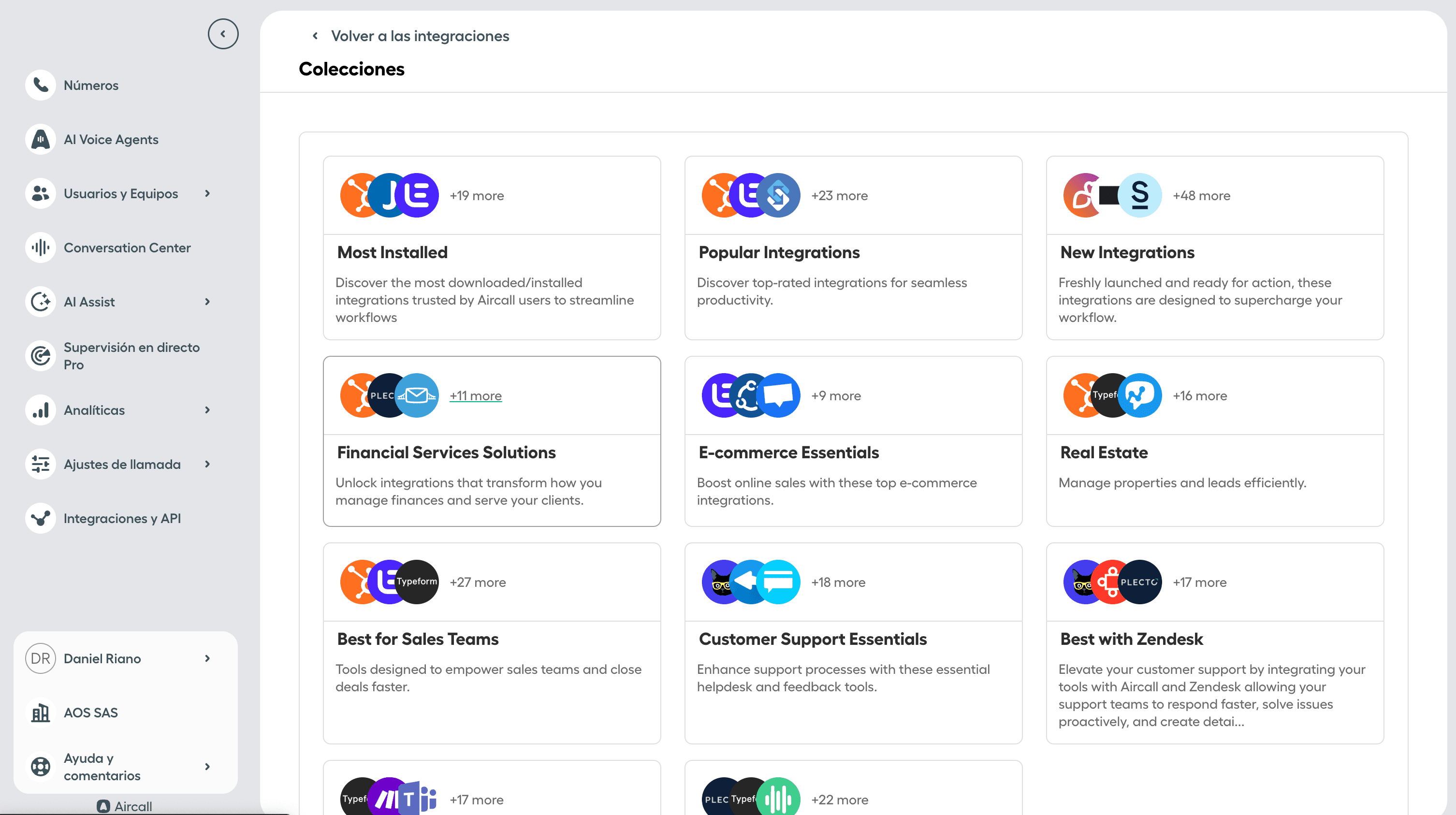 Aircall - Integraciones en Tiempo Real